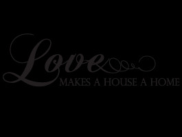 Love Home quote decals