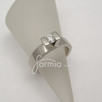 Simple dimond ring with an edge, for the elegant bride to be..... e ...