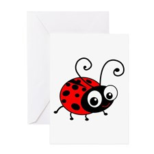 Cute Ladybug Greeting Card for
