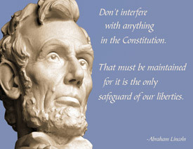 Lincoln Constitution Poster