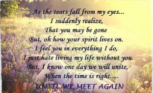 Until We Meet Again Quotes It's okay to love one man