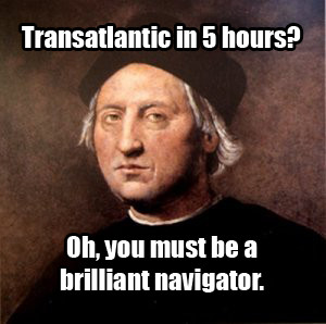 Actual Christopher Columbus quote after I brought him forward through ...