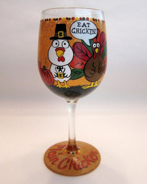 Turkey wine glass
