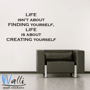 Create yourself wall decal quote