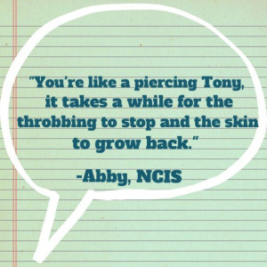 Lol...love this quote from NCIS