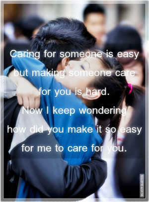 Caring for Someone is Easy