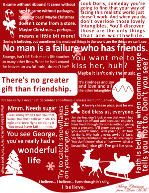 ... Family: Merry Christmas Everybody No Man Is Failure Who Has Friends