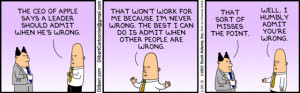 ... that ran a dilbert quotes contest being wrong you know who you are