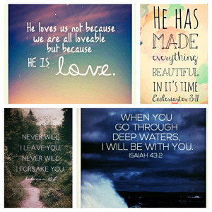 Christian quotes collage