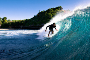 beach, guy, ocean, surf, surfing, water, wave