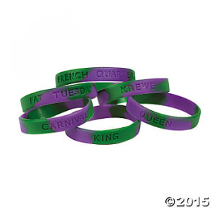 Mardi Gras Sayings Bracelets