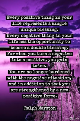 Every positive thing in your life represents a single unique blessing.