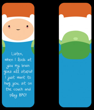 Adventure Time Finn the Human Bookmark by winged-bullet