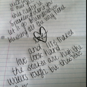 makes a cute love letter.