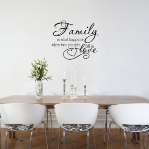 Family Love Quote Vinyl Wall Decal Sticker Art-Words/Lettering Home ...