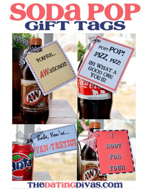 Soda Pop Gift Tags