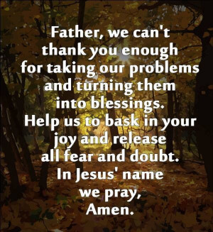 Thank you Father