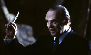 Anthony Hopkins as Dr Hannibal Lecter in the 2001 movie 'Hannibal' ]