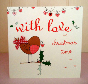 Love Christmas Cards Handmade with love christmas