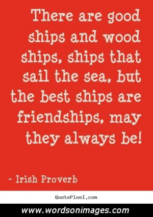 Irish friendship ...