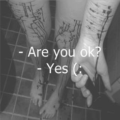 Self Injury Quotes | im fine #are you okay #self harm #self mutalation ...