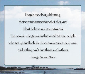 People are always blaming...