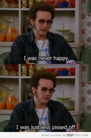that seventies show hyde on being happy funny quote from that 70s show ...