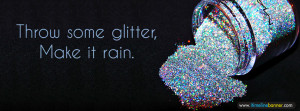 Glitter Throw Facebook Timeline Cover