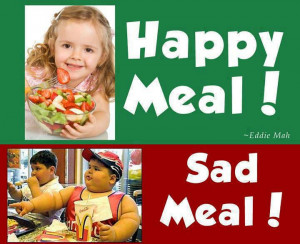 Happy meal vs sad meal