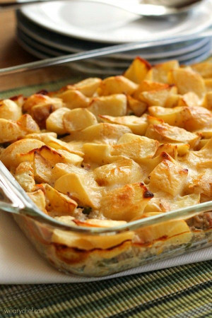 Good-for-You) Meat and Potatoes Casserole - Ground beef or turkey is ...