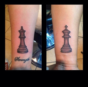 ... Back > Gallery For > King And Queen Chess Pieces Tattoo For Couples