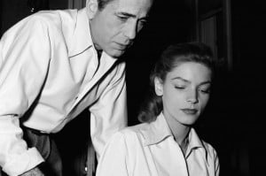 Humphrey Bogart and Lauren Bacall, Warner Bros. stars, study letter on ...