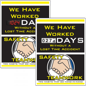 ... > Scoreboards > Motivational Safety Scoreboards - Safety Teamwork