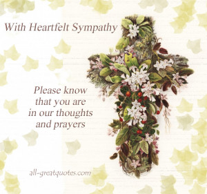 Posted Sympathy Card