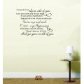 ... Legend All of Me Love Song Music Lyrics Quote Vinyl Sticker Wall