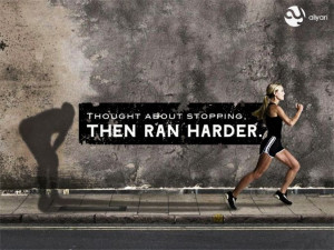 never give up run harder running sport fitness workout motivation ...