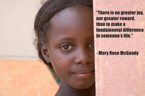 ... fundamental difference in someone's life.