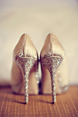 ... , glitter, glitter heels, high heels, ivory heels, jimmy choo, shine