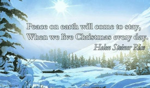 Peace on earth christmas quote.png