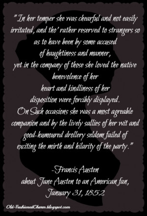 ... written by jane austen s brother francis austen frank to an american