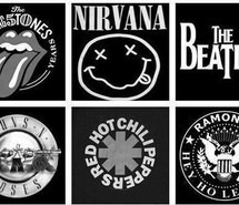 bands, guns n roses, nirvana, red hot chili peppers, rolling stones ...