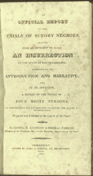 An Official Report of the trials of Sundry Negroes