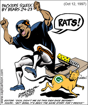 BELOW: 12 Chicago Bears - Green Bay Packers satire cartoons from 1989 ...