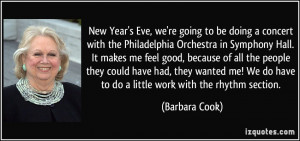 More Barbara Cook Quotes