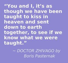 DOCTOR ZHIVAGO by Boris Pasternak - love from heaven #inlove #romance ...