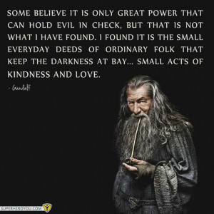 Some believe it is only great #power that can hold evil in check, but ...