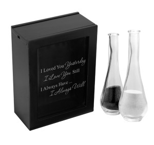 Black Always Quote Sand Ceremony Shadow Box Set
