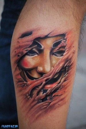 خالکوبی,تاتو سه بعدی,خالکوبی 3d روی بدن ...