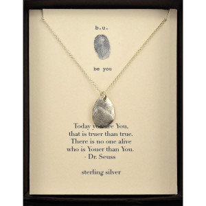 ... You That is Truer T, Dr Seuss, Inspirational Quote Necklace Jewelry