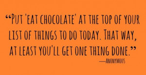 Best Chocolate Quotes All Time